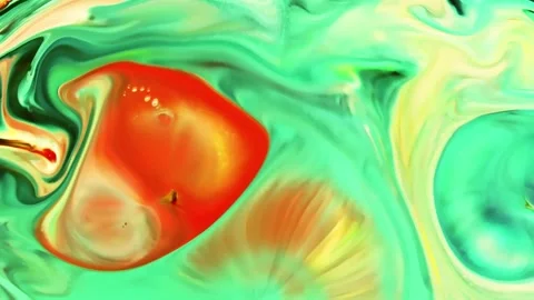 Psychedelic fluid art abstract motion background Stock Footage 341539842