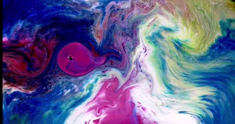 Psychedelic fluid art abstract motion background 스톡 동영상 341539871