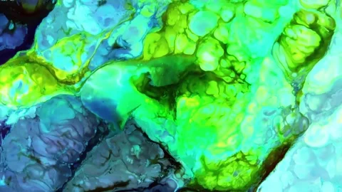 Psychedelic fluid art abstract motion background Stock Footage 341539895