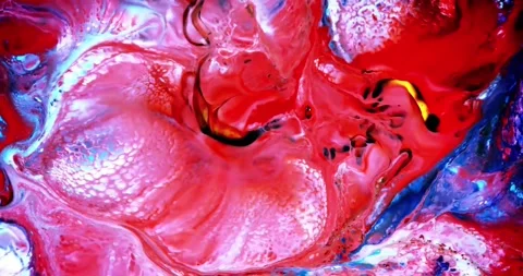 Psychedelic fluid art abstract motion background Stock Footage 341539917