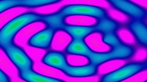 Psychedelic fluid background pattern with vibrant blue and green wave flow .. Stock Footage 339786195