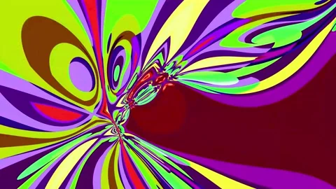 Psychedelic fluid colorful abstract background for summer music and art festival Stock Footage 277255946