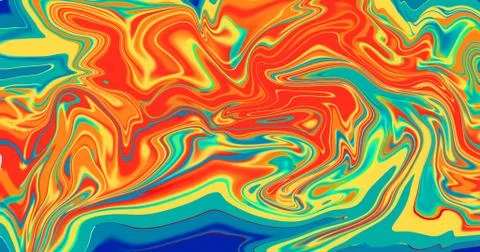 Psychedelic fluid liquid pattern background Stock Illustration