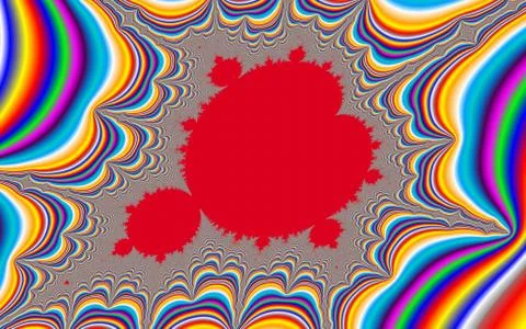 Psychedelic fractal Stock Illustration
