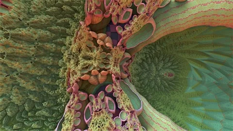 Psychedelic Fractal Mandala Zoom In Stock-Footage 220683097