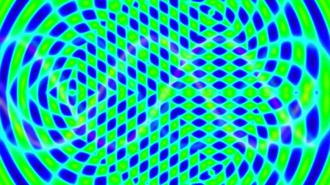 Psychedelic fractal vortex: Hypnotic abstract digital pattern background loop Stock Footage 336773632