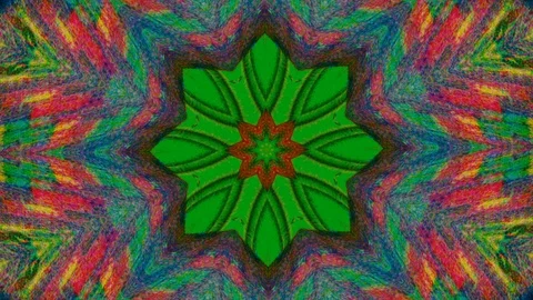 Psychedelic fractals mandala, multicolored elements for abstract projects. Stock Footage 121679232