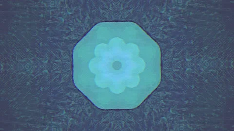 Psychedelic fractals mandala, vibrant elements for abstract videos. Stock Footage 147560973