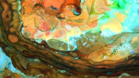 Psychedelic Galactic Paint Texture Background 275 Stock Footage 124622982