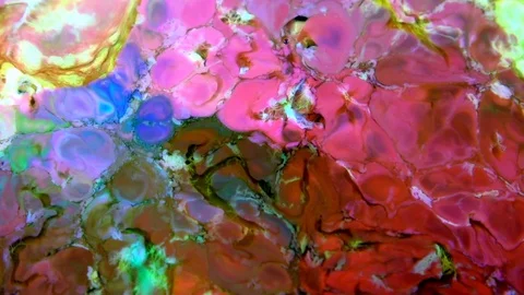 Psychedelic Galactic Paint Texture Background 288 Video stock 124701957