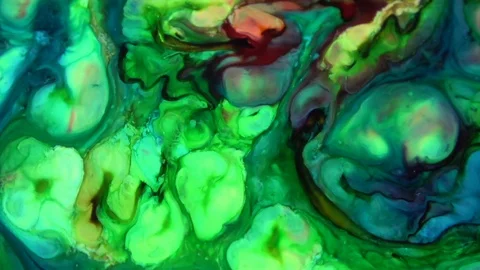 Psychedelic Galactic Paint Texture Background 286 Stock Footage 124708491