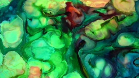 Psychedelic Galactic Paint Texture Background 276 Stock Footage 124709244