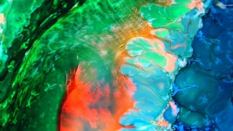 Psychedelic Galactic Paint Texture Background 277 Stock Footage 124713751
