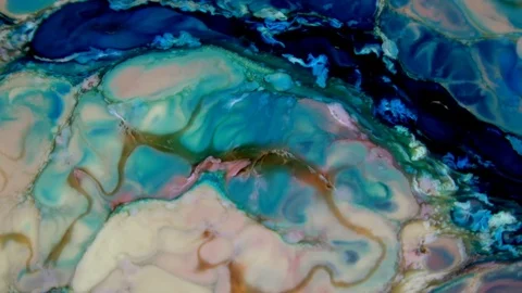 Psychedelic Galactic Paint Texture Background 301 Stock Footage 124721428