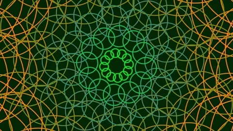 Psychedelic geometric mandala pattern background loop for spiritual meditat.. Stock Footage 341057294