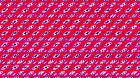 Psychedelic Geometric Seamless Repeating Pattern Background Texture Stock Footage 342206966