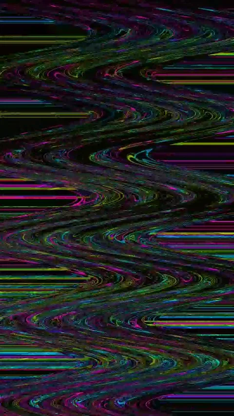Psychedelic Glitch Background 4K Vertical — Digital VJ Overlay Stock Footage 329819273
