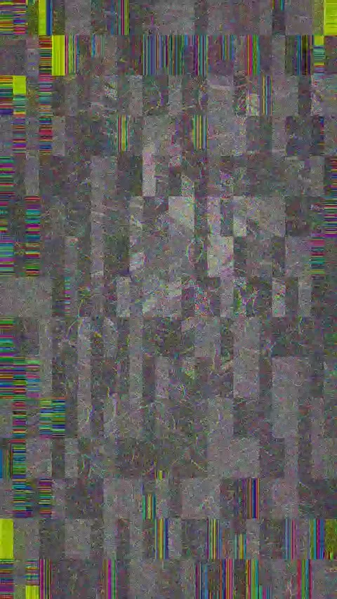 Psychedelic Glitch Background 4K Vertical — Digital VJ Overlay Stock Footage 329842813