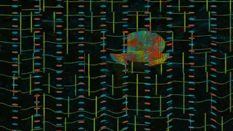 Psychedelic Glitch Background 4K — VJ Overlay Seamless Loop Stock Footage 329678968