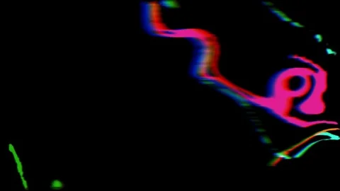 Psychedelic Glitch Colored Splash Moving Lines Abstract Background Stock Footage 76087039