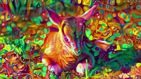 Psychedelic goat Vídeos de archivo 226352496