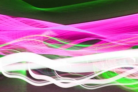 Psychedelic gradient bright red, orange, yellow colors on a dark background Stock Photos