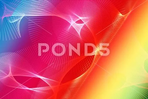 Psychedelic Gradient Design With Smooth Color Waves And Ethereal Cloud Effects PSD Template