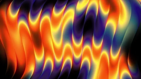 Psychedelic gradient waves seamless loop. Abstract background, grain texture. Stock Footage 344512260