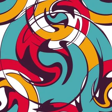 Psychedelic graffiti pattern for design Stock-Illustration