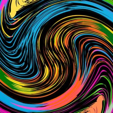 Psychedelic graffiti pattern for your design Stock Illustration