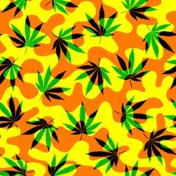 Psychedelic graphic vector. Marijuana inspired design. Reggae background with Stock Illustration