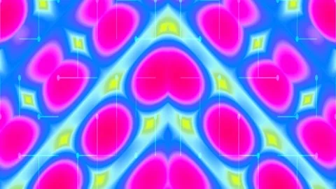 Psychedelic green and cyan abstract seamless pattern for modern digital bac.. Stock Footage 339346721