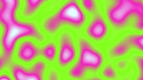 Psychedelic green-pink fluid shapes loop Stock Footage 313766010