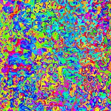 Psychedelic Groovy Abstract Rainbow Background Stock Illustration