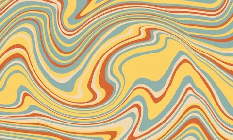 Psychedelic groovy background. Colorful abstract background. Illustrazione stock