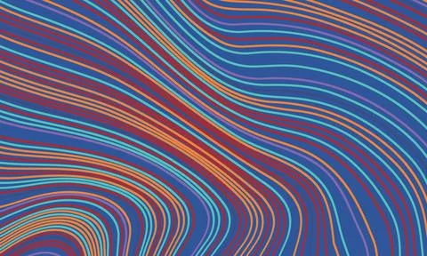 Psychedelic groovy background. Colorful abstract background. Stock Illustration