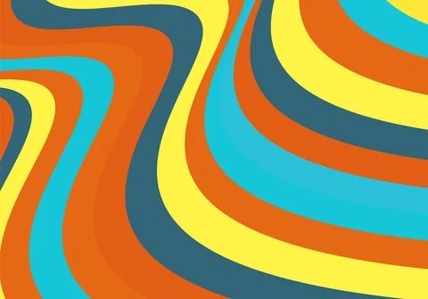 Psychedelic groovy background. Colorful abstract background. Stock Illustration