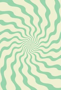 Psychedelic groovy hippie pattern with waves 스톡 일러스트