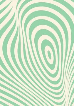 Psychedelic groovy pattern vector retro background Stock Illustration