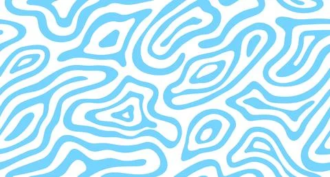 Psychedelic groovy water wave pattern background Stock Illustration