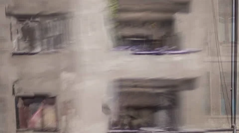 Psychedelic Grunge Motion Backgrounds Image Sequence of Windows and Buildings Stock Footage 25242857