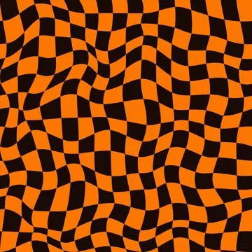 Psychedelic Halloween optical seamless pattern イラスト素材