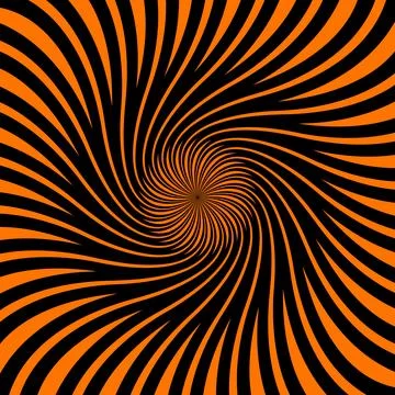 Psychedelic hypnotic Halloween spiral pattern Stock Illustration