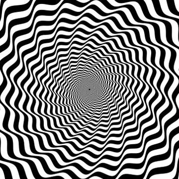 Psychedelic Hypnotic spiral Stock Illustration