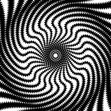 Psychedelic hypnotic spiral pattern hypnosis swirl Stock Illustration