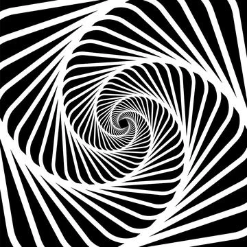 Psychedelic hypnotic spiral pattern hypnosis swirl Stock Illustration