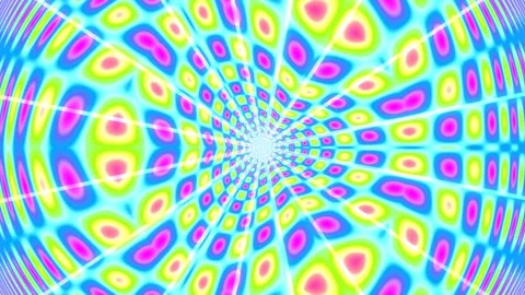 Psychedelic Hypnotic Tunnel Vortex Abstract Background Stock Footage 331357341
