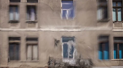 Psychedelic image sequence of historical buildings and statue. Stock Footage 27453943