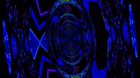 Psychedelic infinity loop animation Stock Footage 304942569
