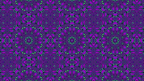 Psychedelic Intricate Pattern Kaleidoscope Background Loop Stock Footage 240325173
